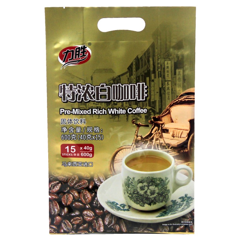Borsa piatta in polvere di caffè