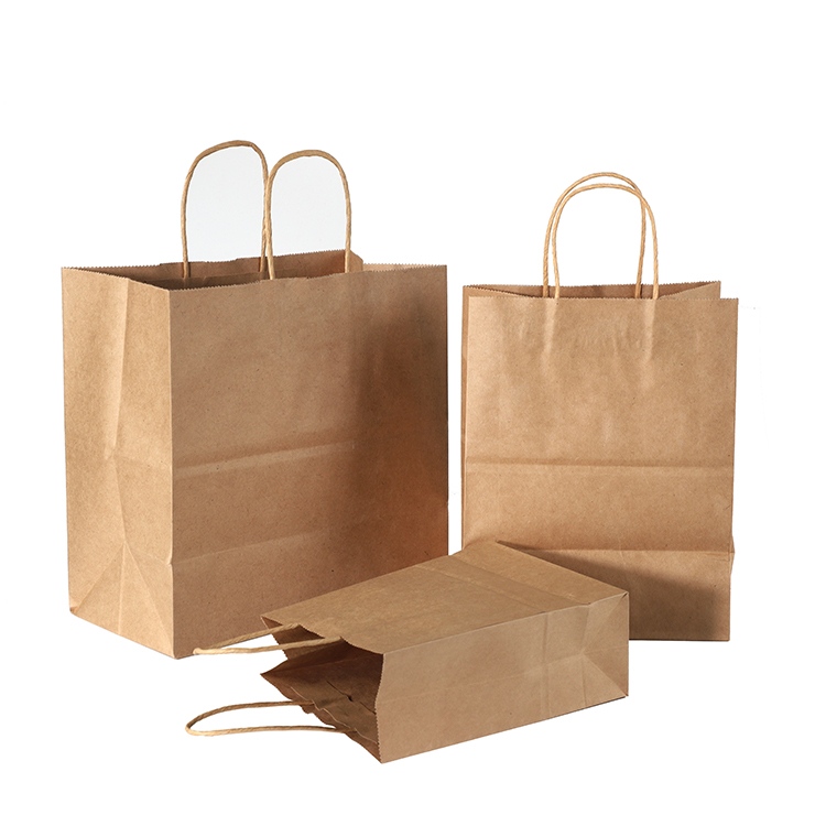Borsa con manico in carta Kraft